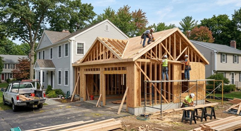 Attached Garage Construction in Conroe, TX