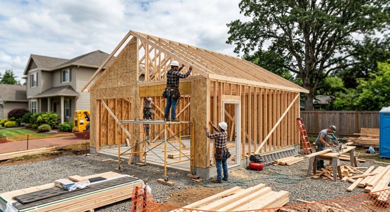 Attached Garage Construction in Houston, TX
