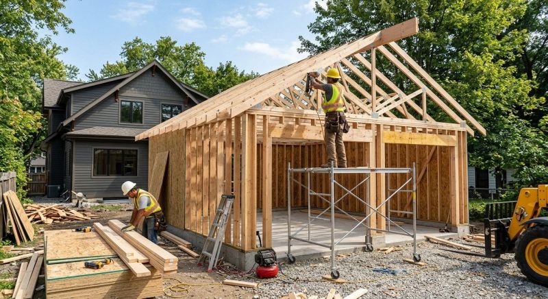 Attached Garage Construction in North Charleston, SC