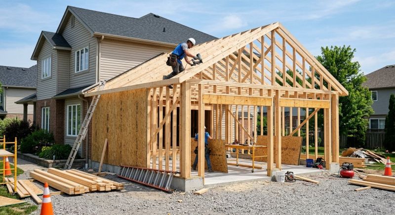 Attached Garage Construction in Cypress, TX