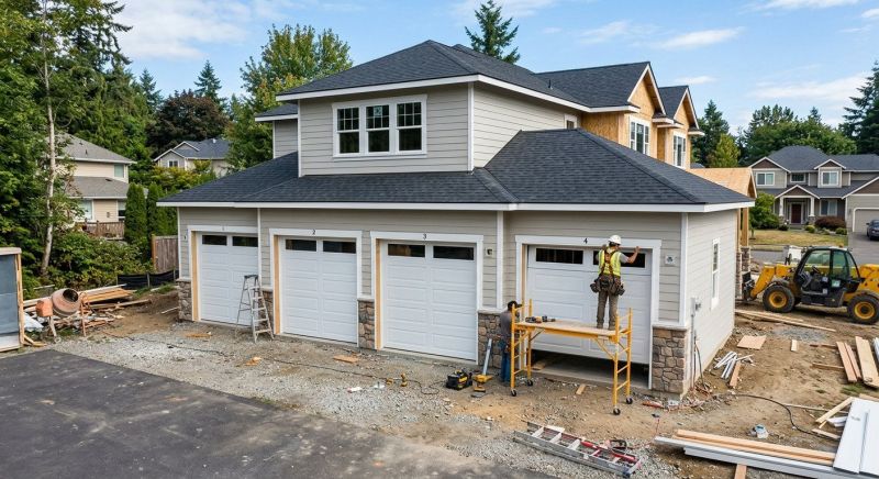 Four Car Garage Installation in Houston, TX