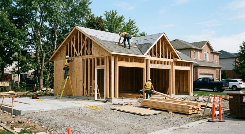 Two Story Garage Construction in North Charleston, SC