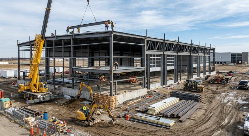 Warehouse Garage Construction in Katy, TX