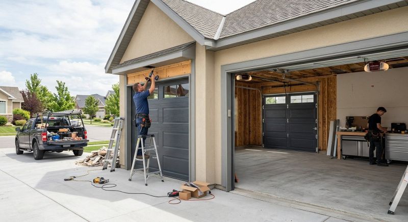 Wood Garage Installation in Conroe, TX