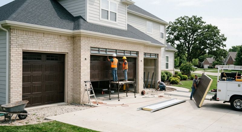 Wood Garage Installation in Conroe, TX