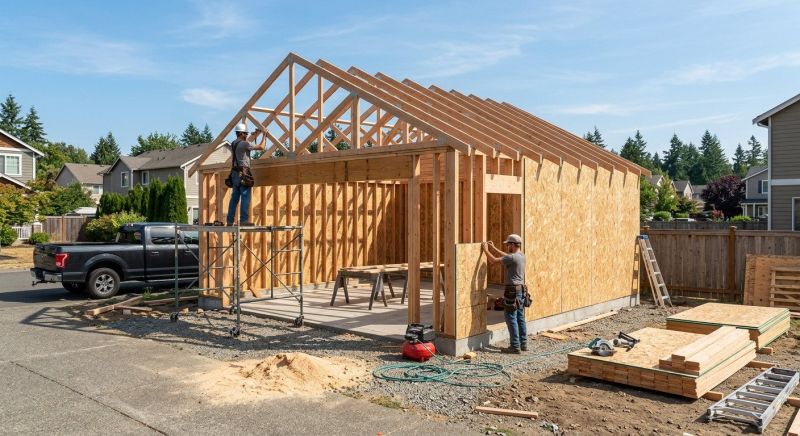 Wood Garage Installation in Charleston, SC