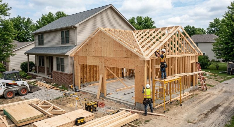 Detached Garage Construction in Cypress, TX